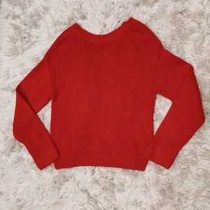 Pink Victoria's Secret Red Knit Sweater S